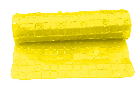 Коврик антискользящий для дачного бассейна «ЦЕНТРОЛИТ» из термопластичной резины - жёлтый